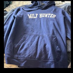 Navy Graphic Hoodie for Men